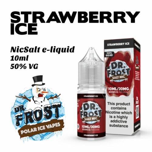 Strawberry Ice - Dr Frost NicSalt e-liquid 10ml