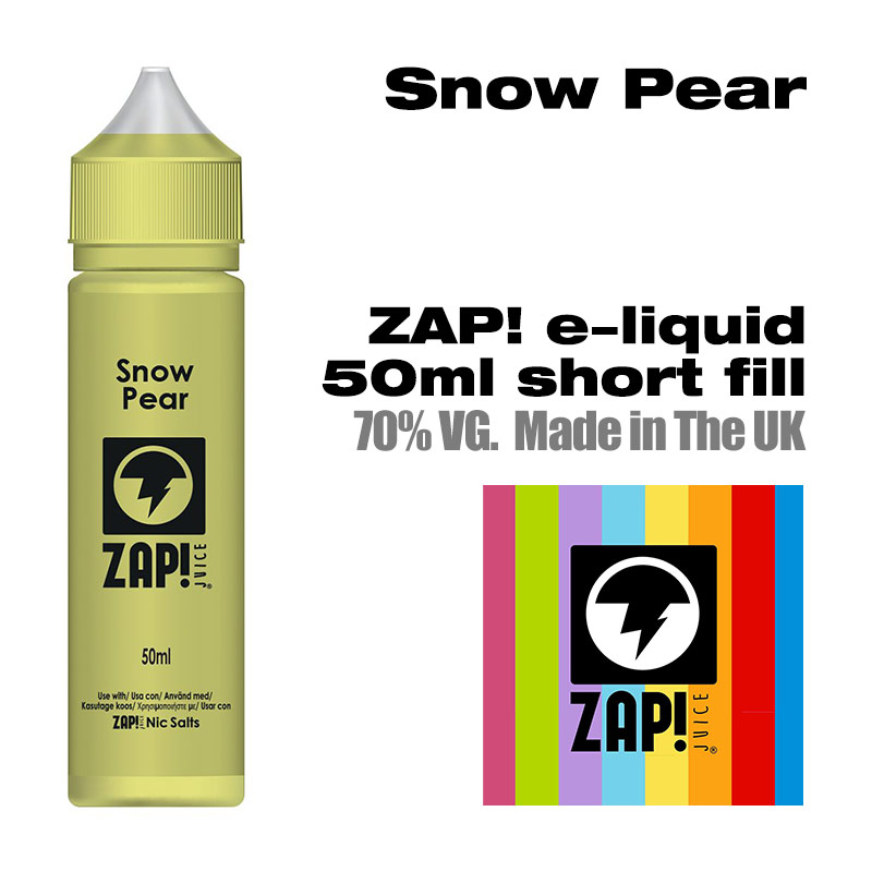 Snow Pear by Zap! e-liquid - 70% VG - 50ml