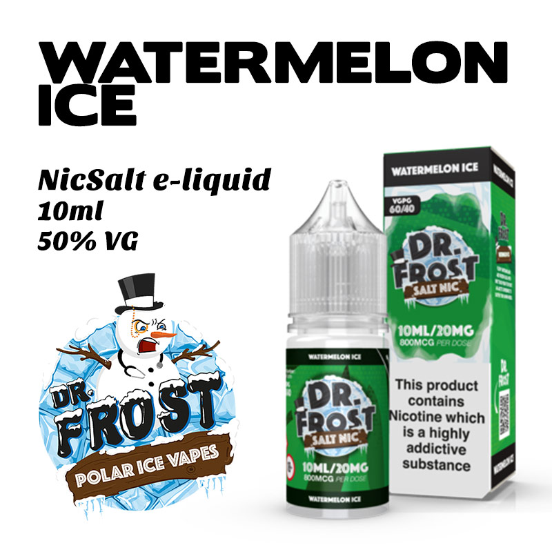 Watermelon Ice - Dr Frost NicSalt e-liquid 10ml