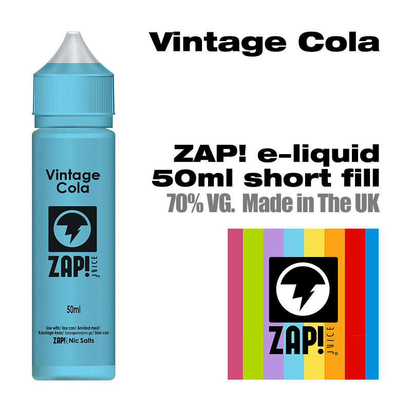 Vintage Cola by Zap! e-liquid - 70% VG - 50ml