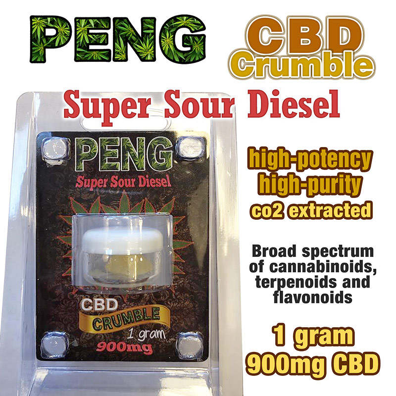 PENG CBD Crumble - Super Sour Diesel - 1 gram