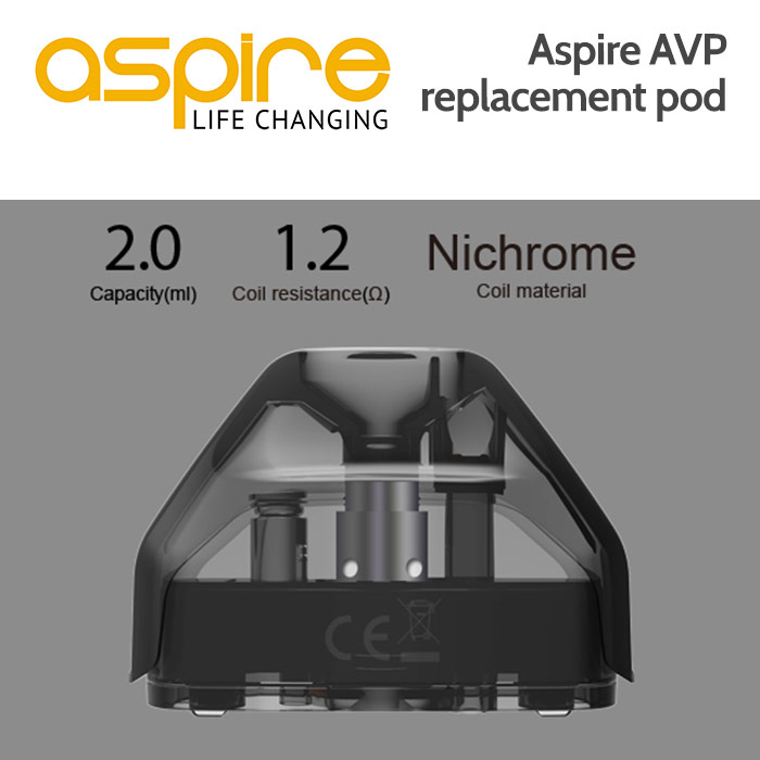 2 pack - Replacement / Additional Aspire AVP pods