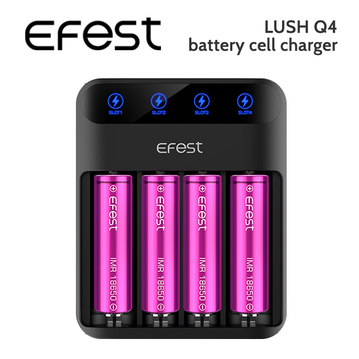 Efest LUSH Q4 4 slot battery cell charger