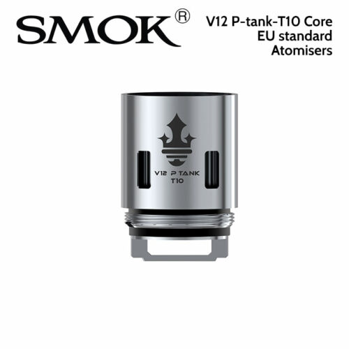 3 pack - SMOK V12 P-tank T10 0.12ohm decuple core atomisers