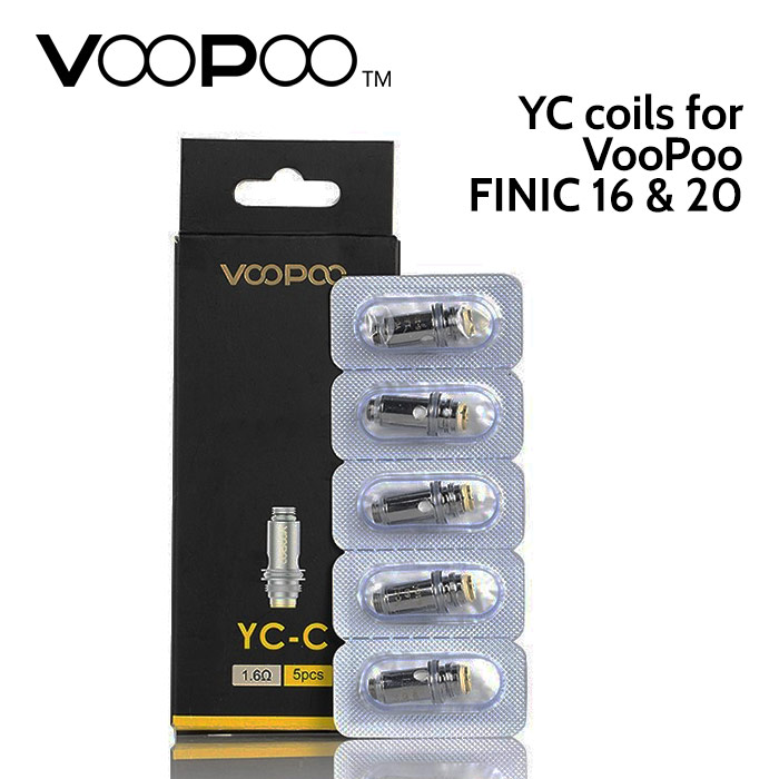 5 pack - YC Atomisers for VooPoo FINIC