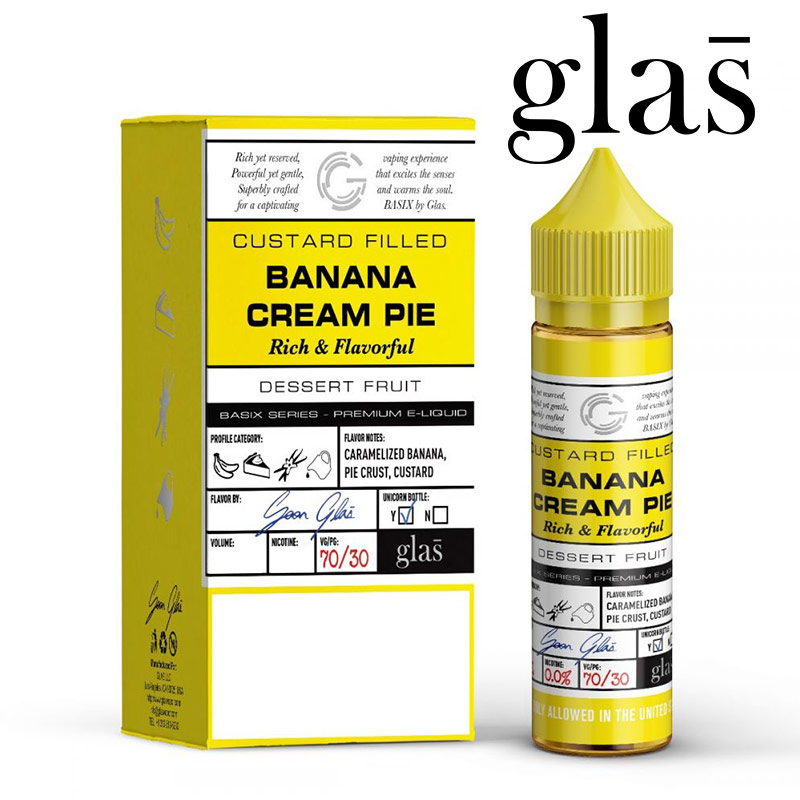 Banana Cream Pie - Glas e-liquids - 70% VG - 50ml