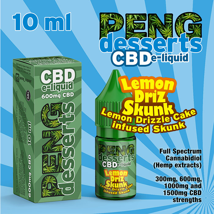 Lemon Drizzle Skunk - PENG Desserts CBD e-liquid