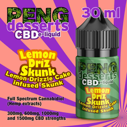 Lemon Drizzle Skunk - PENG Desserts CBD e-liquid - 30ml