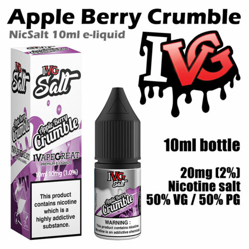 Apple Berry Crumble - I VG e-liquids - Salt Nic - 50% VG - 10ml