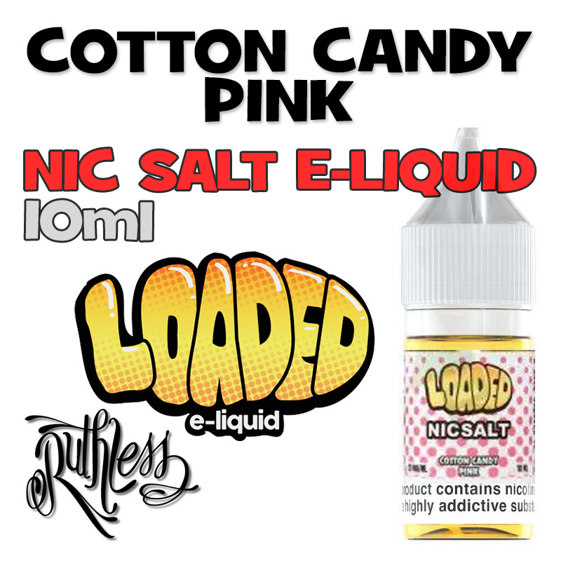 Cotton Candy Pink - NicSalt e-liquid by Loaded - 10ml