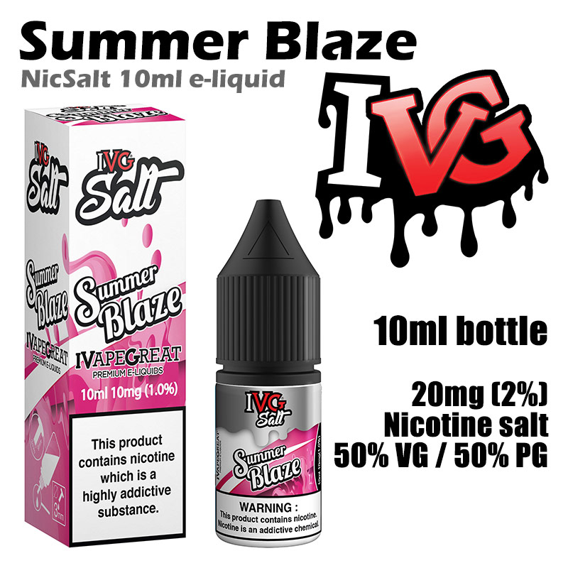 Summer Blaze - I VG e-liquids - Salt Nic - 50% VG - 10ml