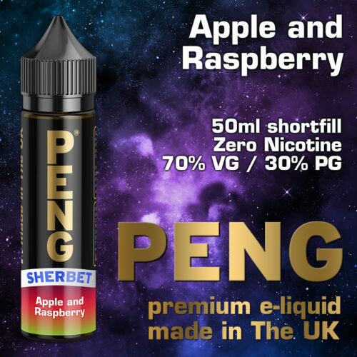 Apple and Raspberry - PENG e-liquid - 70% VG - 50ml