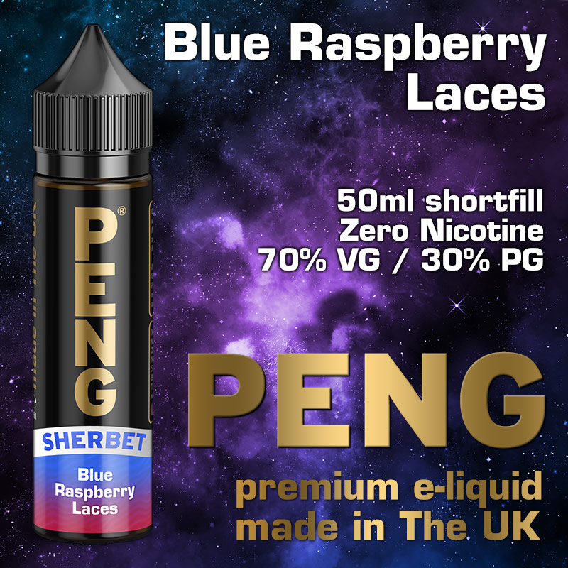 Blue Raspberry Laces - PENG e-liquid - 70% VG - 50ml