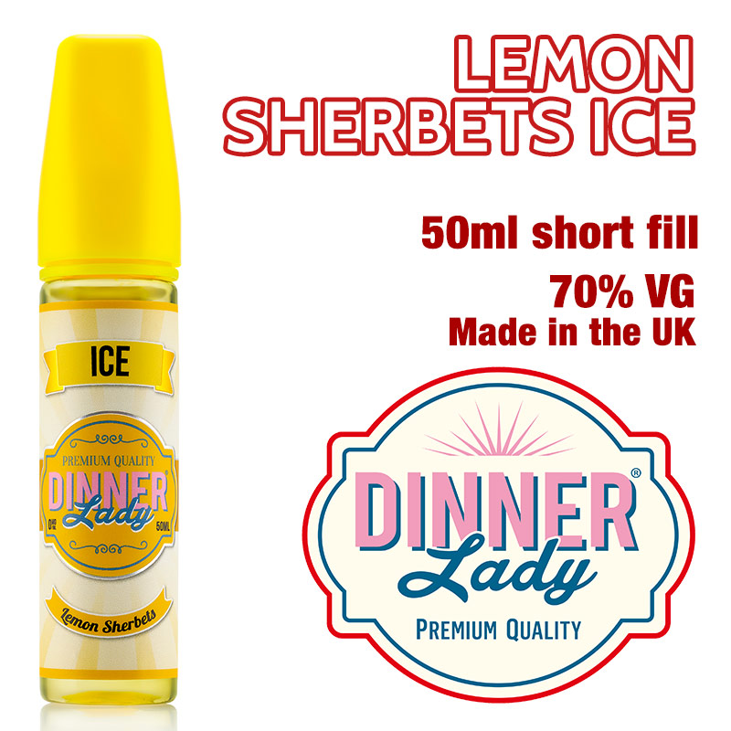 Lemon Sherbets Ice e-liquid by Dinner Lady - 70% VG - 50ml