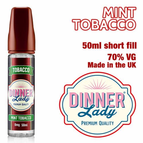 Mint Tobacco e-liquid by Dinner Lady - 70% VG - 50ml