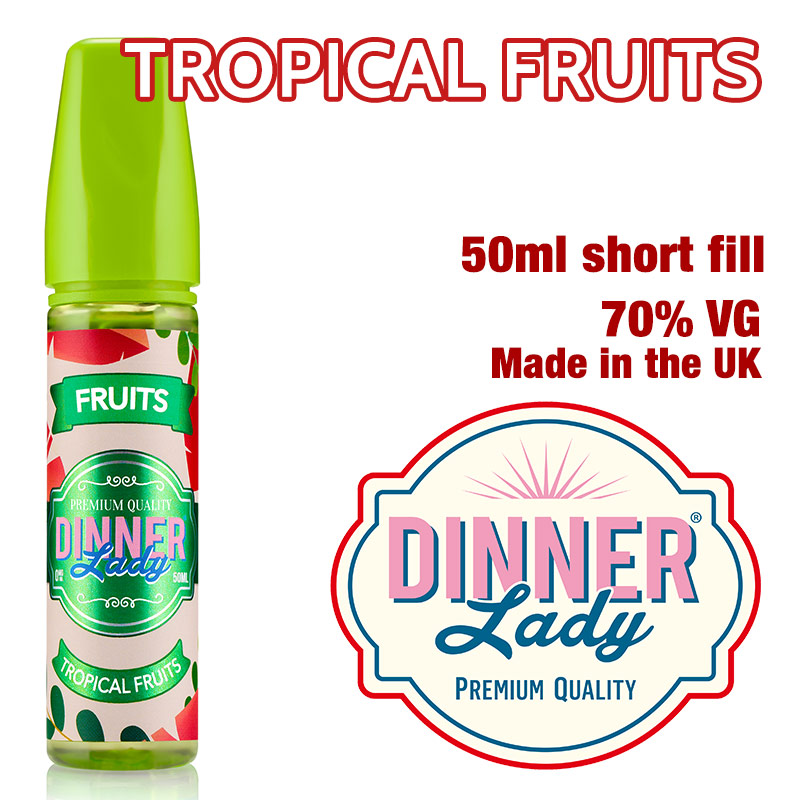 Tropical Fruits e-liquid by Dinner Lady - 70% VG - 50ml