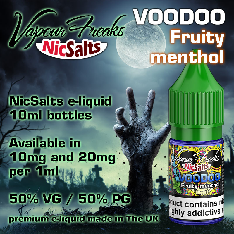VooDoo - Fruity menthol - Vapour Freaks NicSalts e-liquids - 10ml