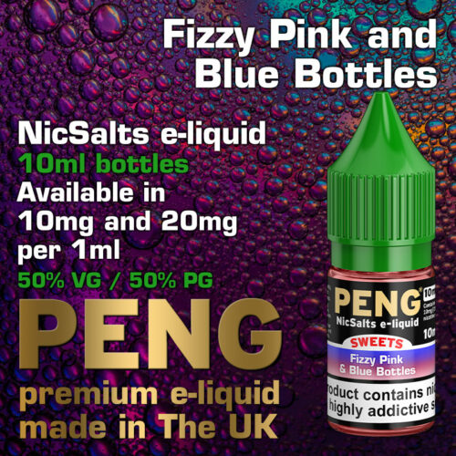 Fizzy Pink and Blue Bottles