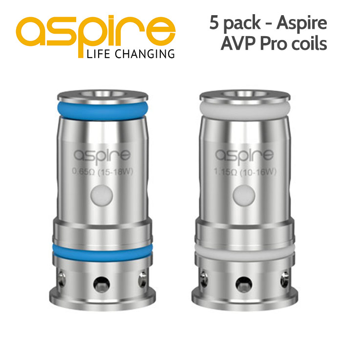 5 pack - Aspire AVP Pro coils