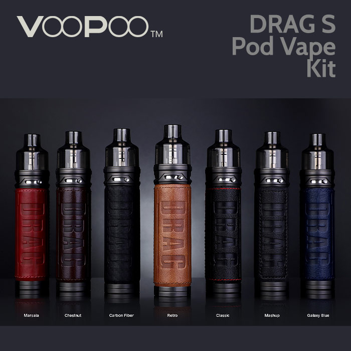 VooPoo Drag S Pod Vape Kit (built-in 2500mAh battery)