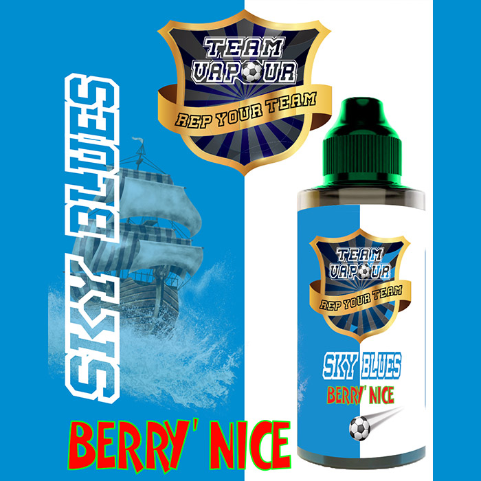Sky Blues Berry Nice - Team Vapour e-liquid - 70% VG - 100ml