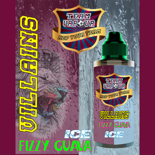 Villians Fizzy Guava Ice - Team Vapour e-liquid - 70% VG - 100ml