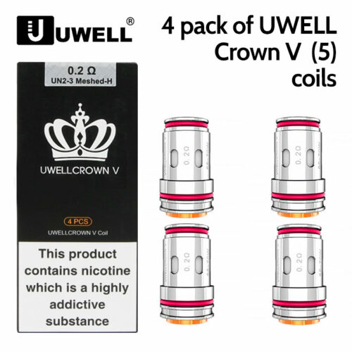 4 pack of UWELL Crown V (Crown 5) coils