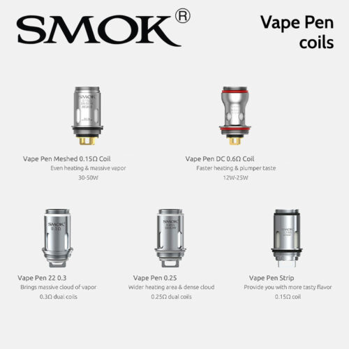 5 pack - SMOK Vape Pen atomisers