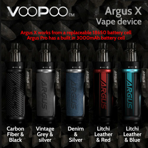VooPoo Argus X vape device (replaceable battery)