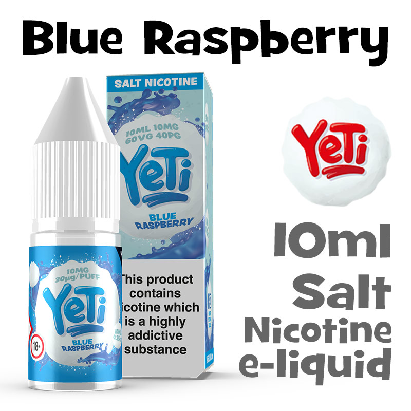 Blue Raspberry - Yeti Salt Nicotine eliquid - 10ml
