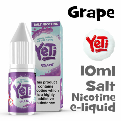 Grape - Yeti Salt Nicotine eliquid - 10ml
