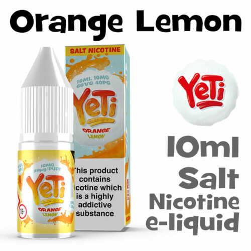 Orange Lemon - Yeti Salt Nicotine eliquid - 10ml