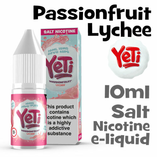 Passionfruit Lychee - Yeti Salt Nicotine eliquid - 10ml