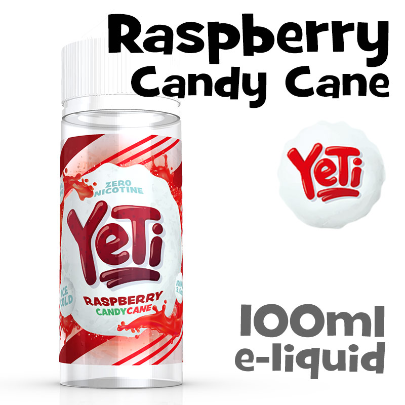 Raspberry Candy Cane - Yeti e-liquid - 100ml