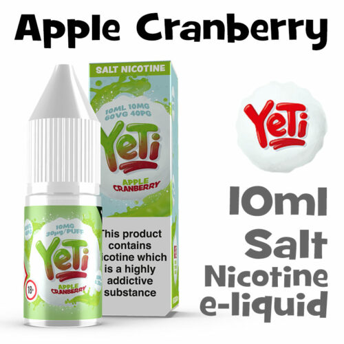 Apple Cranberry - Yeti Salt Nicotine eliquid - 10ml