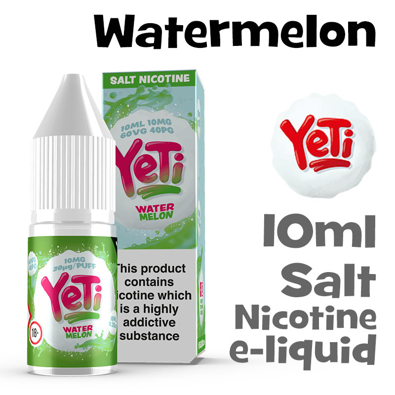 Watermelon - Yeti Salt Nicotine eliquid - 10ml