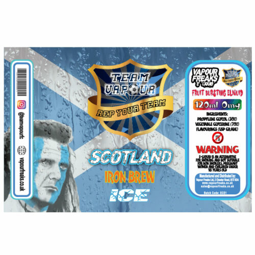 Scotland Iron Brew Ice - Team Vapour e-liquid - 70% VG - 100ml