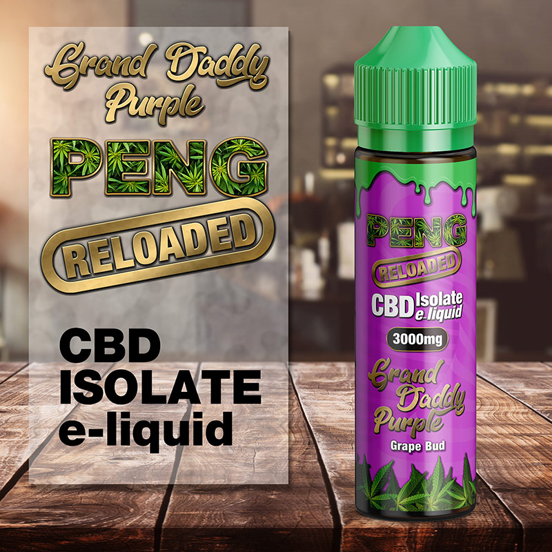 Grand Daddy Purple - Peng Reloaded CBD isolate e-liquid 60ml